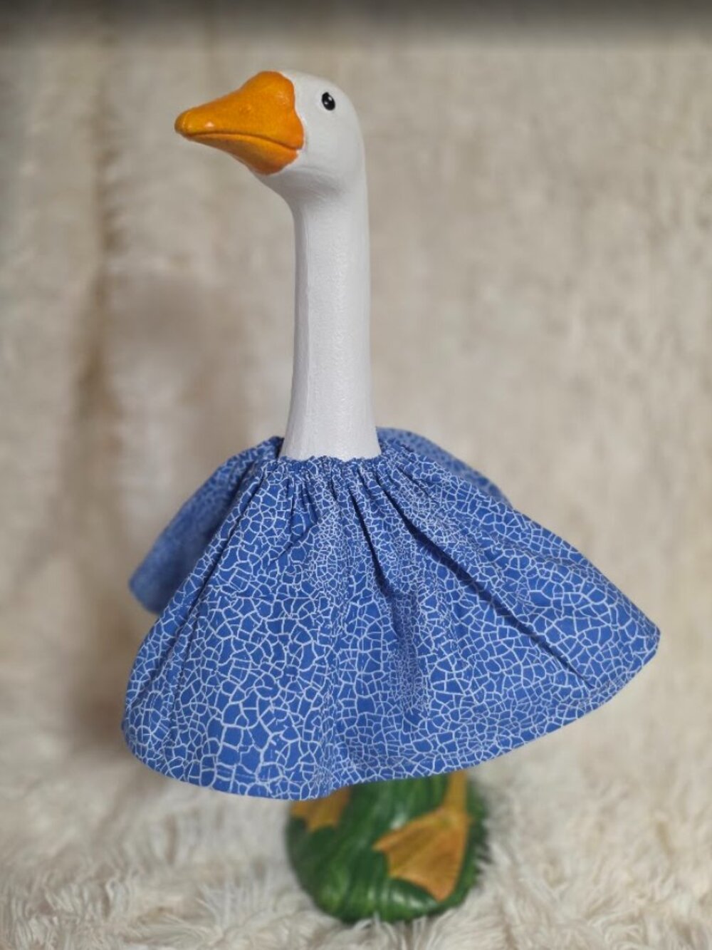 19" handmade blue dress